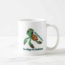 Trop lent pour la tristesse – Mug Tortue Mignonne
