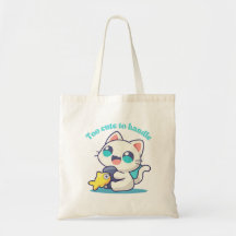 Trop mignon Kawaii Anim Chat et Sac fourre-tout de