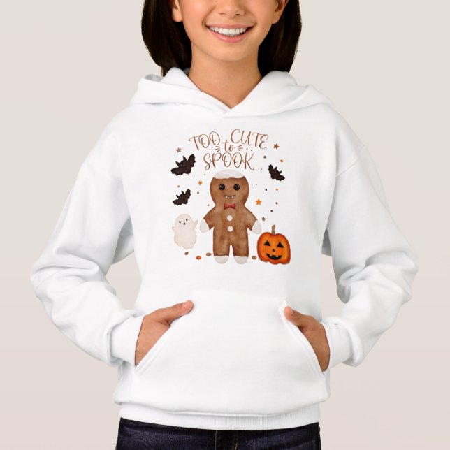 Trop mignon pour effrayer Halloween gingerbread mi (Devant)