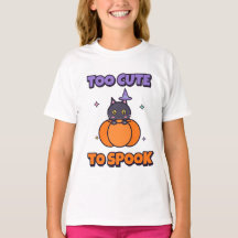 Trop mignon pour effrayer T-shirt Halloween pour e
