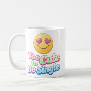 Trop Mignon pour être Célibataire Mug Emoji