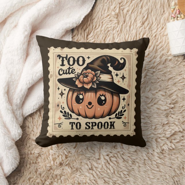 Trop mignon Pour Parler Coussin Halloween (Couverture)