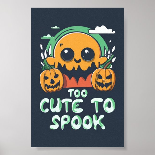 Trop mignon pour parler : Une affiche d'Halloween  (Devant)