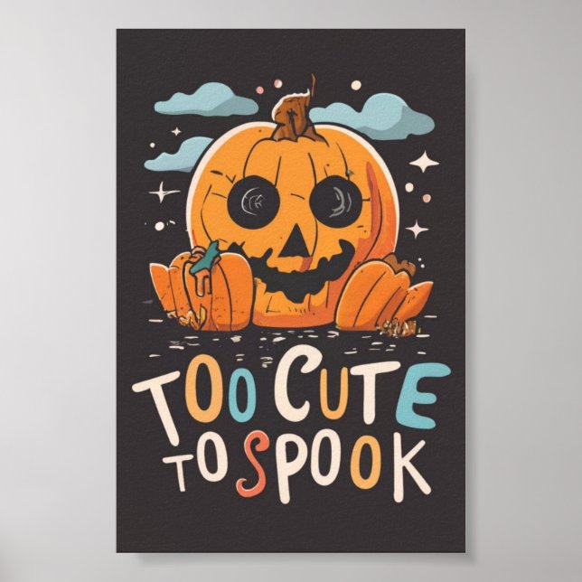 Trop mignon pour parler : Une affiche d'Halloween (Devant)