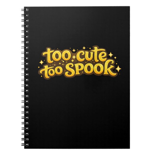 Trop Mignon Trop Effrayant Cahier Journal Hallowee (Devant)