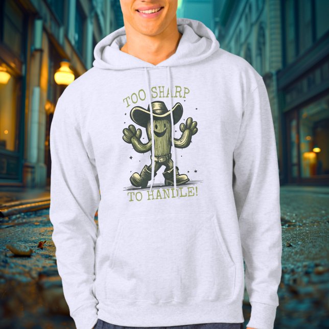 Trop Pointu pour être Manié - Sweat à Capuche Cact (Créateur téléchargé)