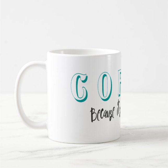 Trop tôt pour le vin Mug de citation drôle de café (Gauche)