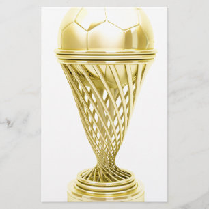 Trophée de coupe de football doré