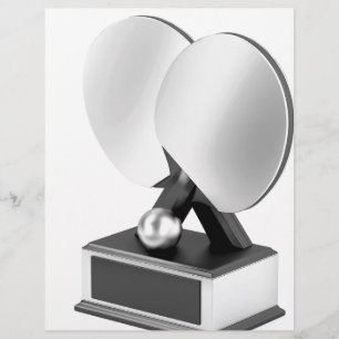 Trophée de tennis de table en argent