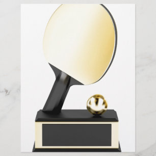 Trophée de tennis de table en or