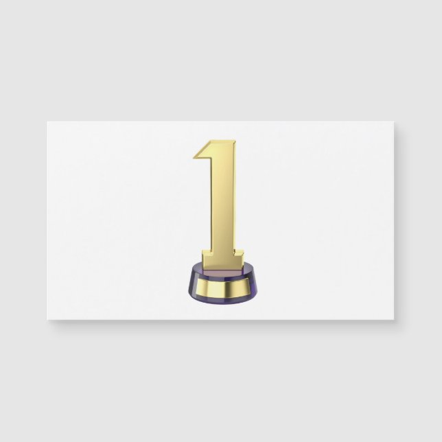 trophée numéro un de l'or (Devant)