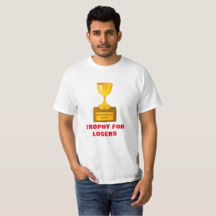 Trophée pour la copie de perdants sur le T-shirt