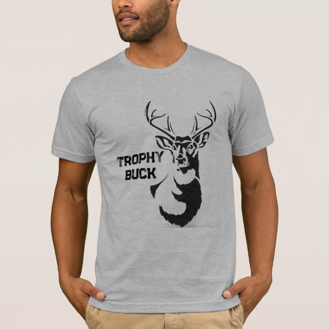 Trophy Buck T-Shirt – Funny Hunting Graphic Tee  (Devant)