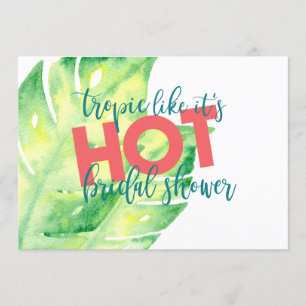 Tropic Like It's Hot Bridal Shower Invitation