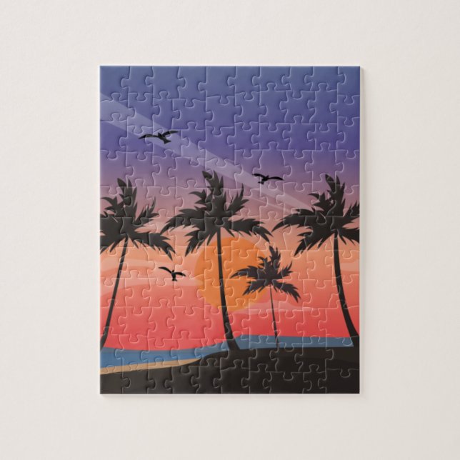 tropical art jigsaw puzzle (Vertical)