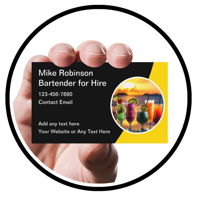 Tropical Bartender Pour L'Embauche De Cartes de vi (Créateur téléchargé)