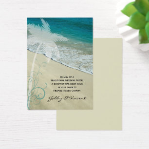 Tropical Beach Wedding Charity Favoriser la carte