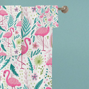 Tropical Breezy rose Flamingo Pattern