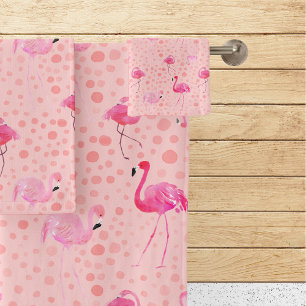 Tropical Breezy rose Flamingo Pattern