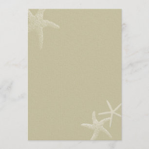 Tropical Burlap Starfish Mariage du programme de v