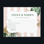 Tropical chic palmier conseils et vœux enterrement<br><div class="desc">Tropical chic palmier conseils et vœux enterrement de vie de jeune fille Articles assortis disponibles.</div>