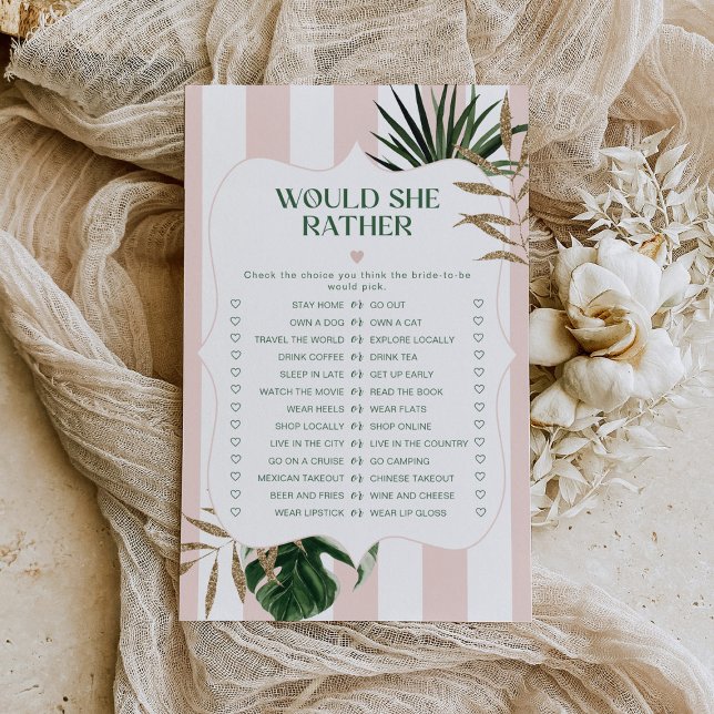 Tropical chic Voudrait-elle plutôt le jeu nuptial (Créateur téléchargé)