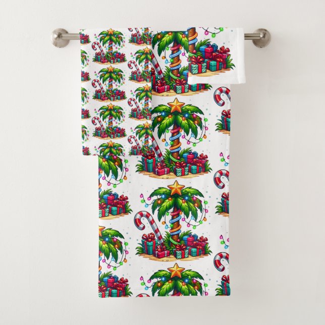 Tropical Christmas Holiday Palm Tree Motif (En situation)