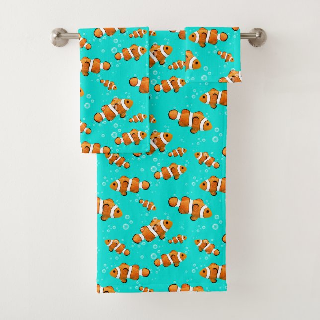 Tropical Clownfish & Bubbles Motif (En situation)