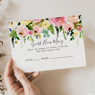 Tropical Colorful Automne Devinez Combien De Carte