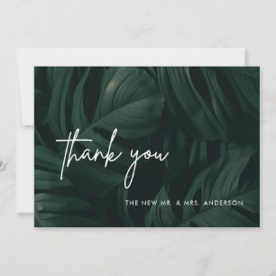 Tropical Destination Mariage Merci Cartes