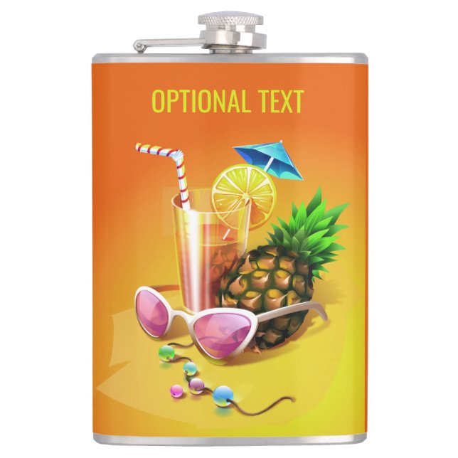 Tropical Drink nom et flacon de texte personnalisé (Devant)