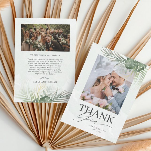 Tropical Green Tropical Merci Mariage  (Créateur téléchargé)
