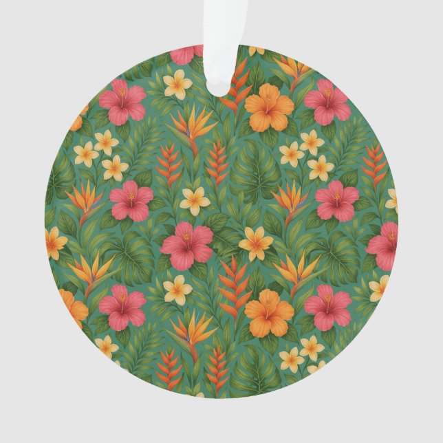 Tropical/Hawaii patterned floral (devant)