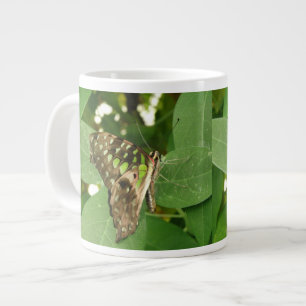 Tropical Iridescente Papillon vert Mug