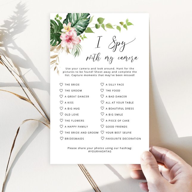 Tropical j'espionne avec mon appareil photo mariag (Créateur téléchargé)