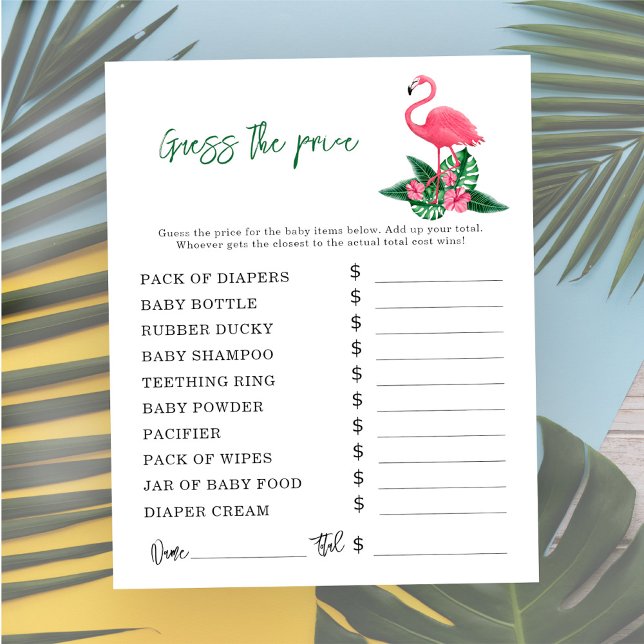 Tropical - Jeux de fête | Jeu devis de prix (Créateur téléchargé)