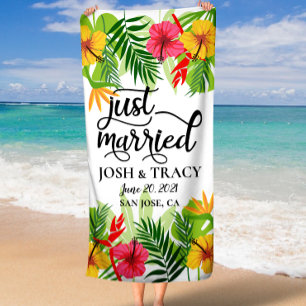 Tropical Just Marié Mariage de lune de miel