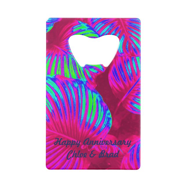 Tropical Lush Magenta Feuilles (Dos)