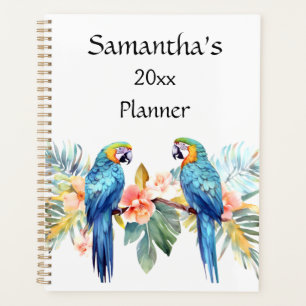Tropical Macaw Parrot Planificateur personnalisé