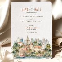 Tropical Miami Bliss Invitation de sauvegarde