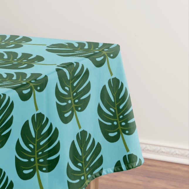 Tropical Monstera feuille motif floral nappe (In Situ)