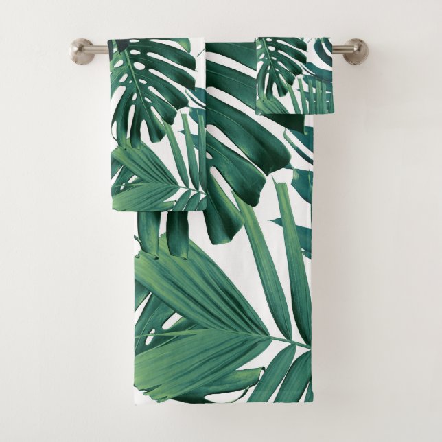 Tropical Monstera Jungle Leaves 1 (En situation)