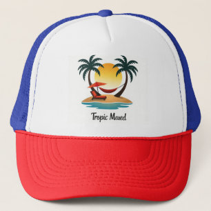 Tropical Mood Palm Tree Chill Casquette
