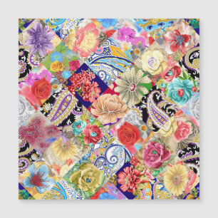 Tropical motif floral, couleurs vives.
