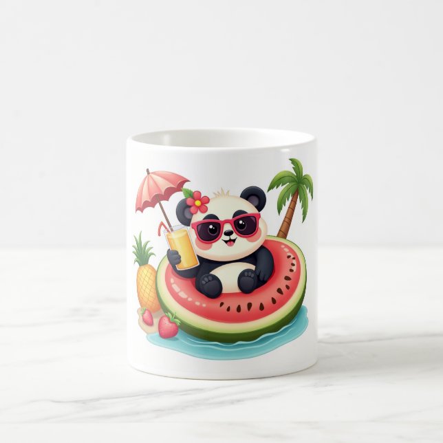 Tropical Panda 🐼 Kiwi Float Summer Mug (Centre)