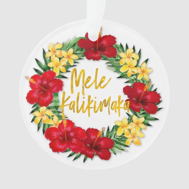 Tropical Paradise Hawaiian Holiday Wreath (devant)