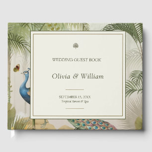 Tropical Peacock Palm Mariage Livre d'or