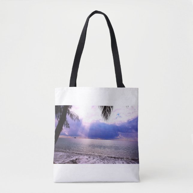 Tropical Photo Print Tote Bag (Devant)