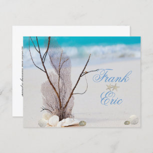 Tropical, Plage, Destination Mariage Invitation