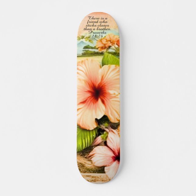 Tropical Skateboard Proverbs 18:24 (Devant)